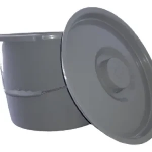 Cubeta importada gris para comodo